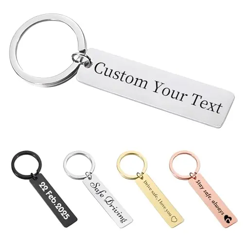 Custom Keychain - Personalized Double-Sided Engraved