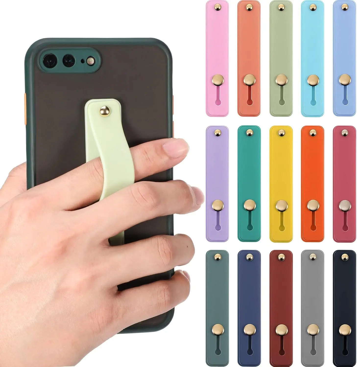 Weewooday 15 Pieces Phone Grip Strap