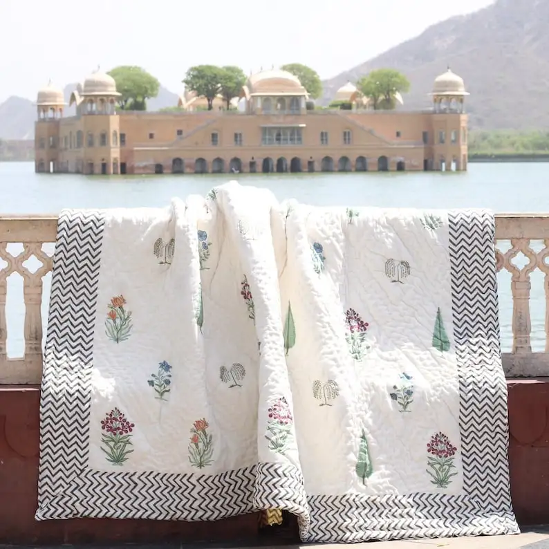 Hand Block Print Quilt Customized Wholesale 100 Cotton Jaipuri Razai Luxury Home Textile Buy