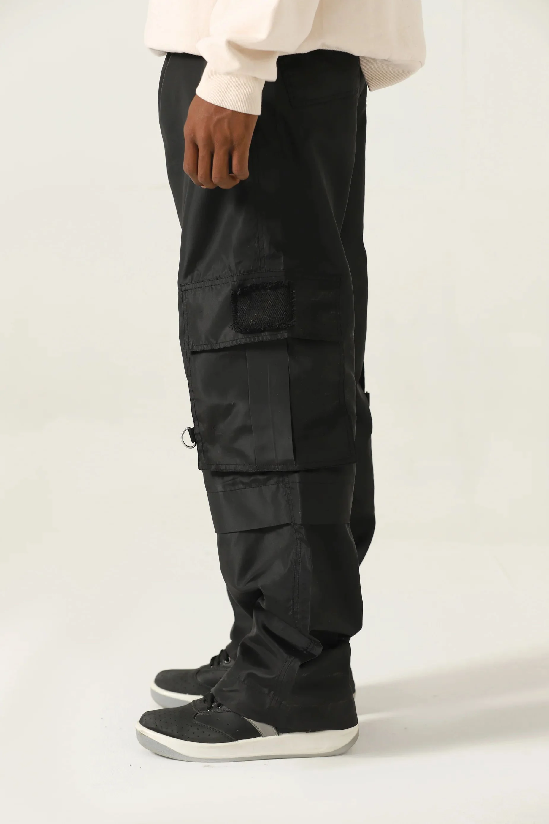 Wholesale Lightweight Custom Nylon Cargo Pants Custom Logo Multiple