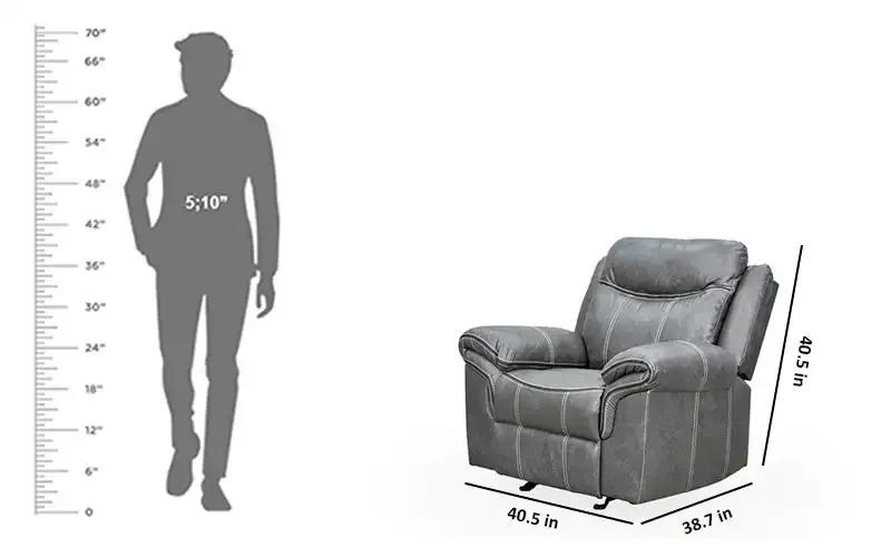 Malaysian Collection Leather Air Recliner Chair With Glider Buy No