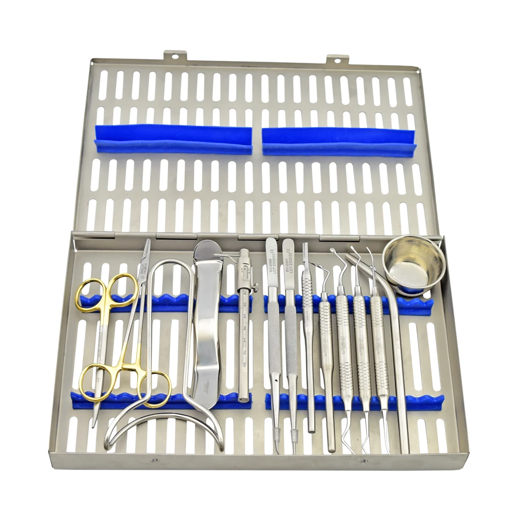 Basic Implant Surgery Instruments Kit Dental Implant Tools 14 Pcs Set ...