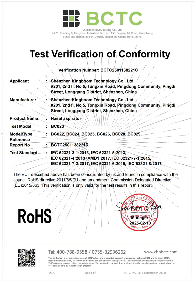 RoHS Certification