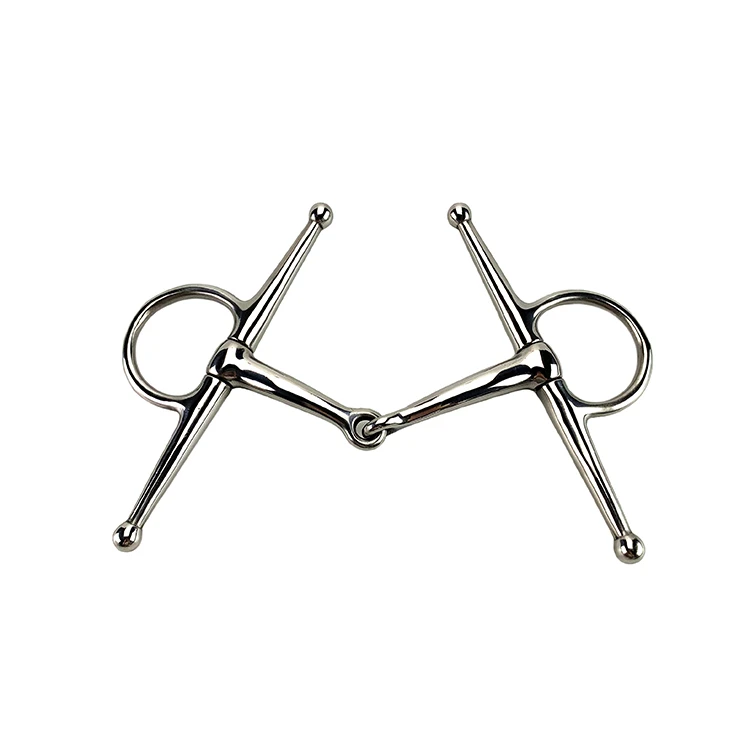 AK - Felpa Iron D-Ring A Doppia Articolazione Con Morsa Da Equitazione Cooper Joint Horse Bits AKRS-2604 (5.50'', Blue/Silver