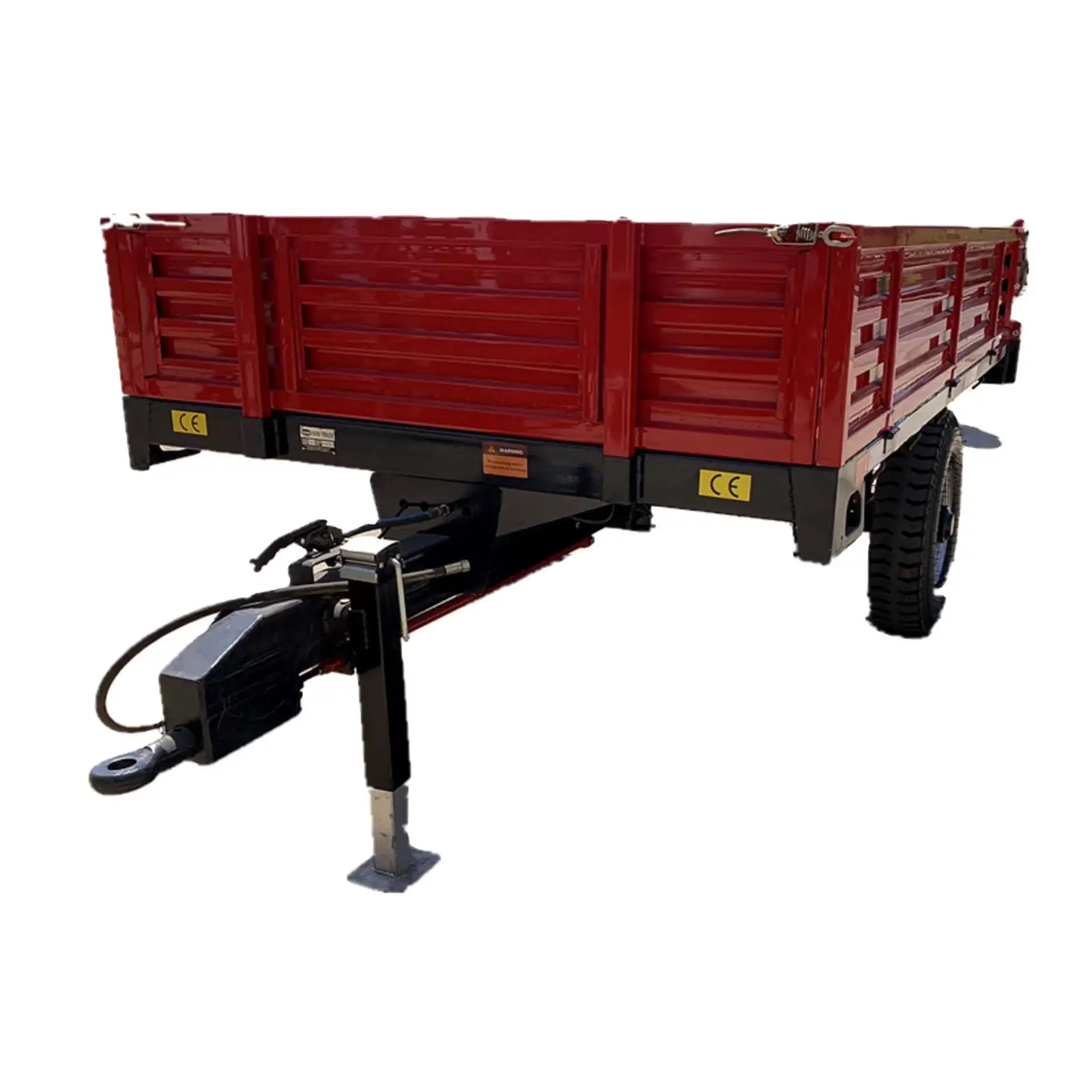 New 4 Ton Agriculture Farm Trailer 2 Axle Hydraulic Dump Tractor ...