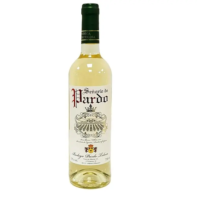 Quality Spanish White Wine Senorio De Pardo White Macabeo And Moscatel