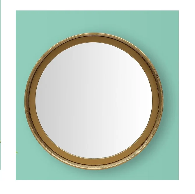 Wrought Iron Metal Designer Wall Mirrors Used For Bed Room Decorative