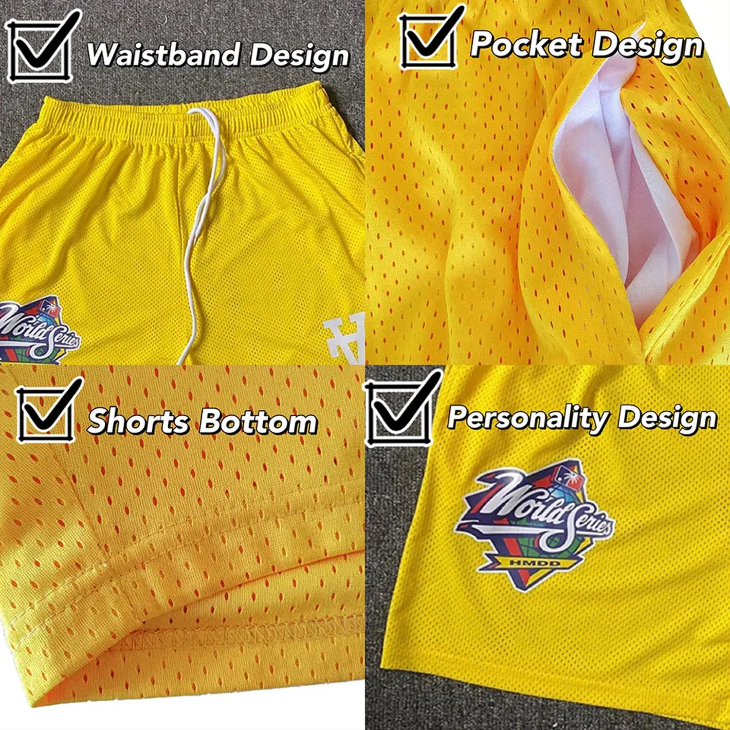 Custom Streetwear Prints Basketball Baggy Shorts Sublimation Eric