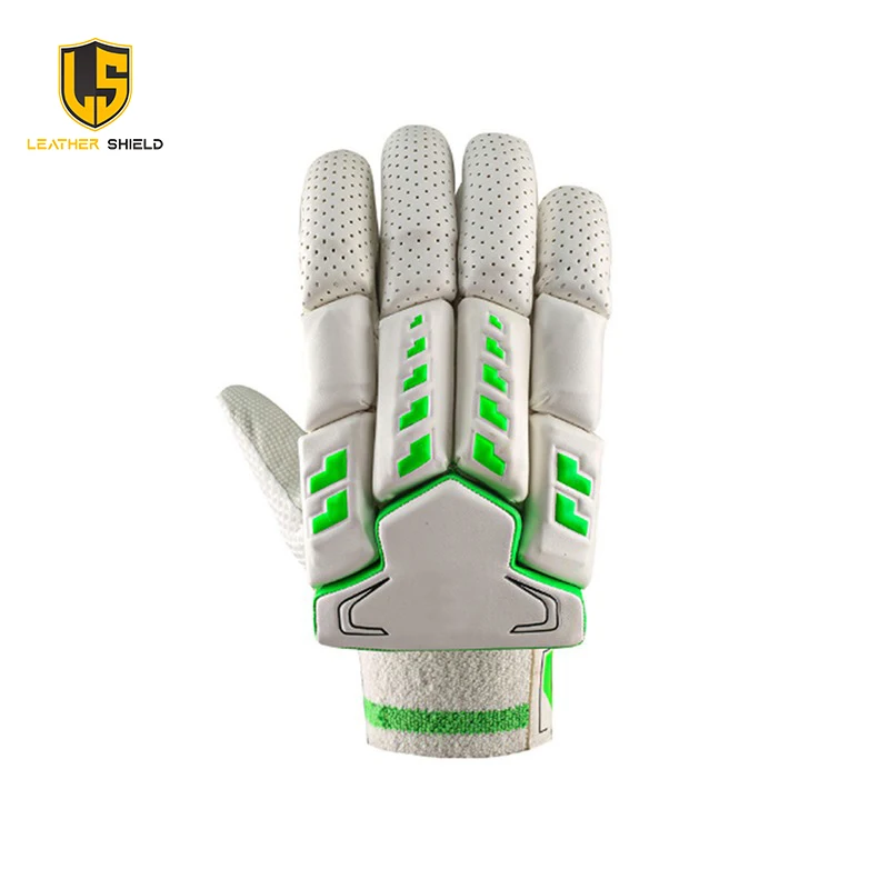 White And Black Customize Cricket Batting Gloves Wholesale Low Price