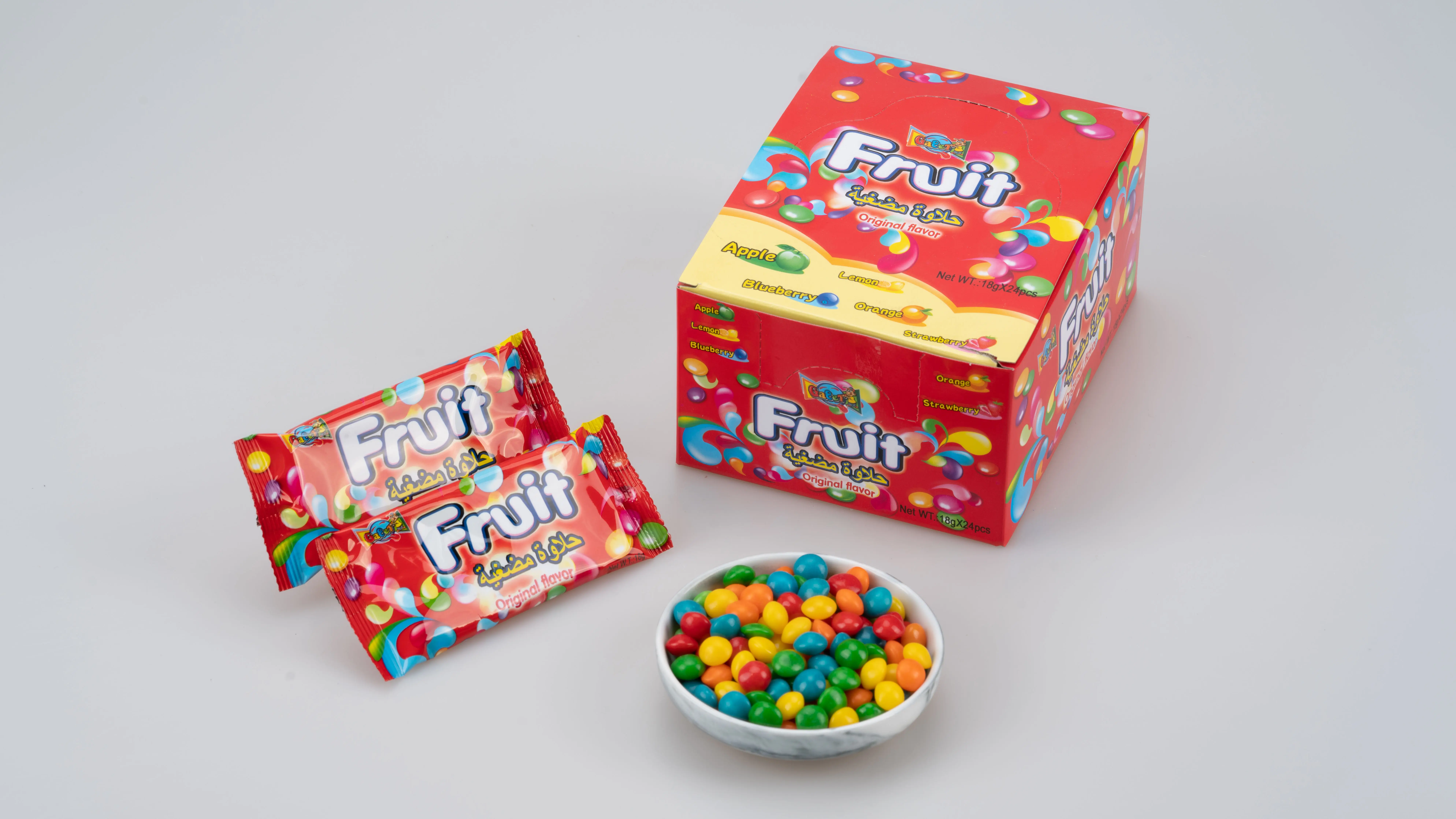 Wholesale Candy Factory Skittle Candy Bulk Chewies Fruity Caramelo