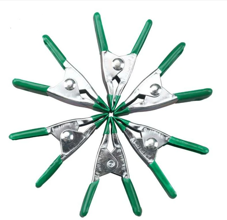 2 Inch Finger Grips Steel Spring Clamp Mini Metal Spring Clamps Red