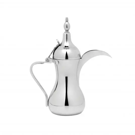 Stainless Steel Handmade Arabic Dallah Tea Coffee Pot For Serving Coffee Serving Arabic Coffee