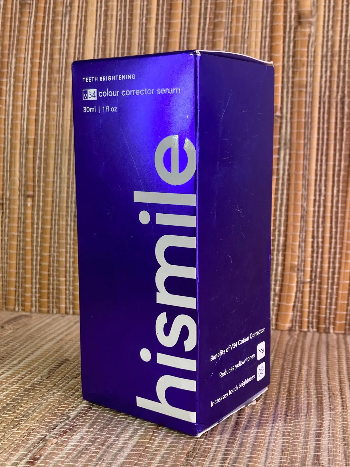Hismile V34 Purple Toothpaste Teeth Whitening Booster And Reduces