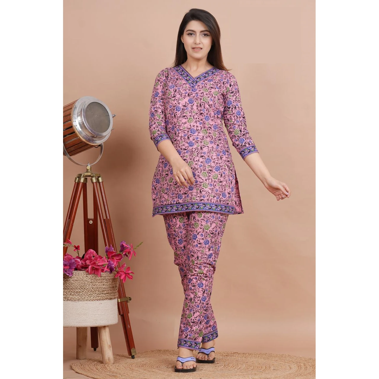 Top Sell 2024 Night Suit With Printed Designed Pure Cotton Fabric Made