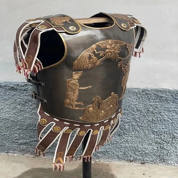 Medieval Roman Muscle Cuirass Armor Knight Breastplate With Skirt