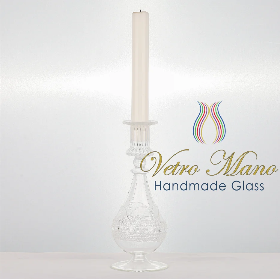Transparent Handmade Glass Candlesticks Buy Glass Candlesticks Bulk
