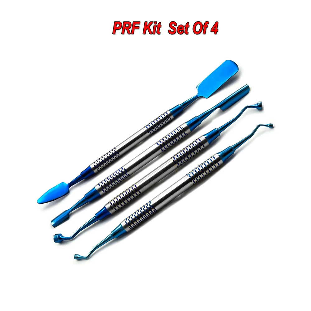 Dental Implant Prf Blue Titanium Bone Graft Carrier Spatula Instruments