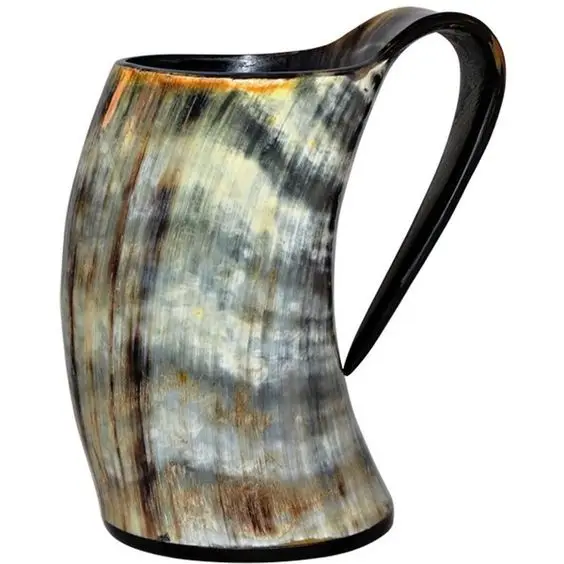 Viking Style Horn Mug High Quality Handicraft Drinkware Bar Tools & Partyware Item Decorative