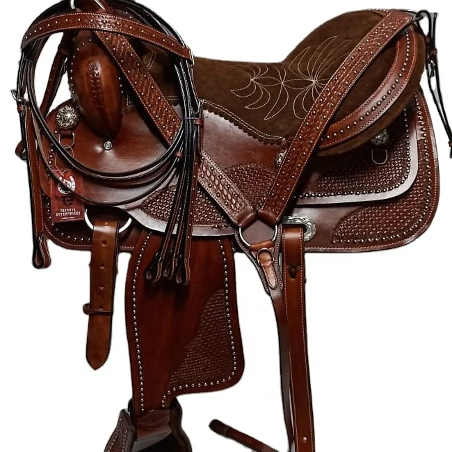 Western Horse Saddle Tack Set Leather Seat Tree Oem Customized Style Color (with Matching