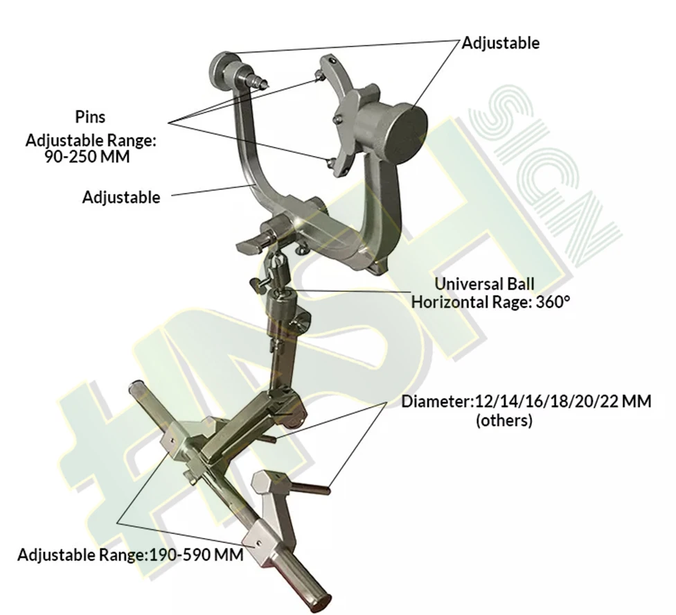 Neurosurgery Skull Clamp Instrument - Mayfield Brain System