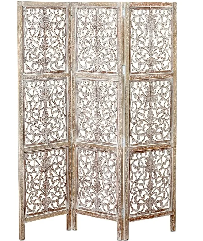 Screen Folding Movable Dubai Wood Room Divider Folding Privacy Screen
