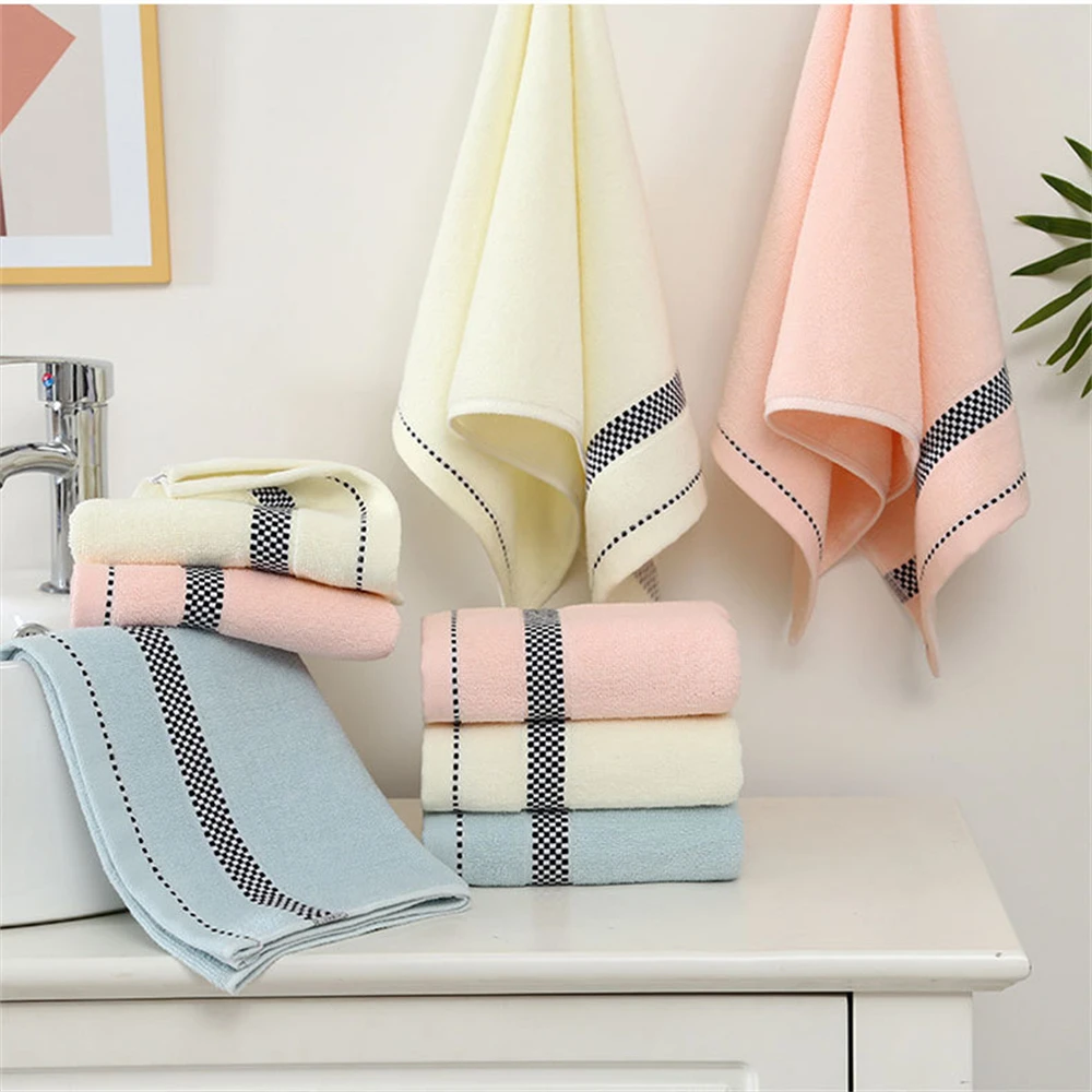 Inyahome Cotton Hand Towels Super Soft And Highly Absorbent Face Towel