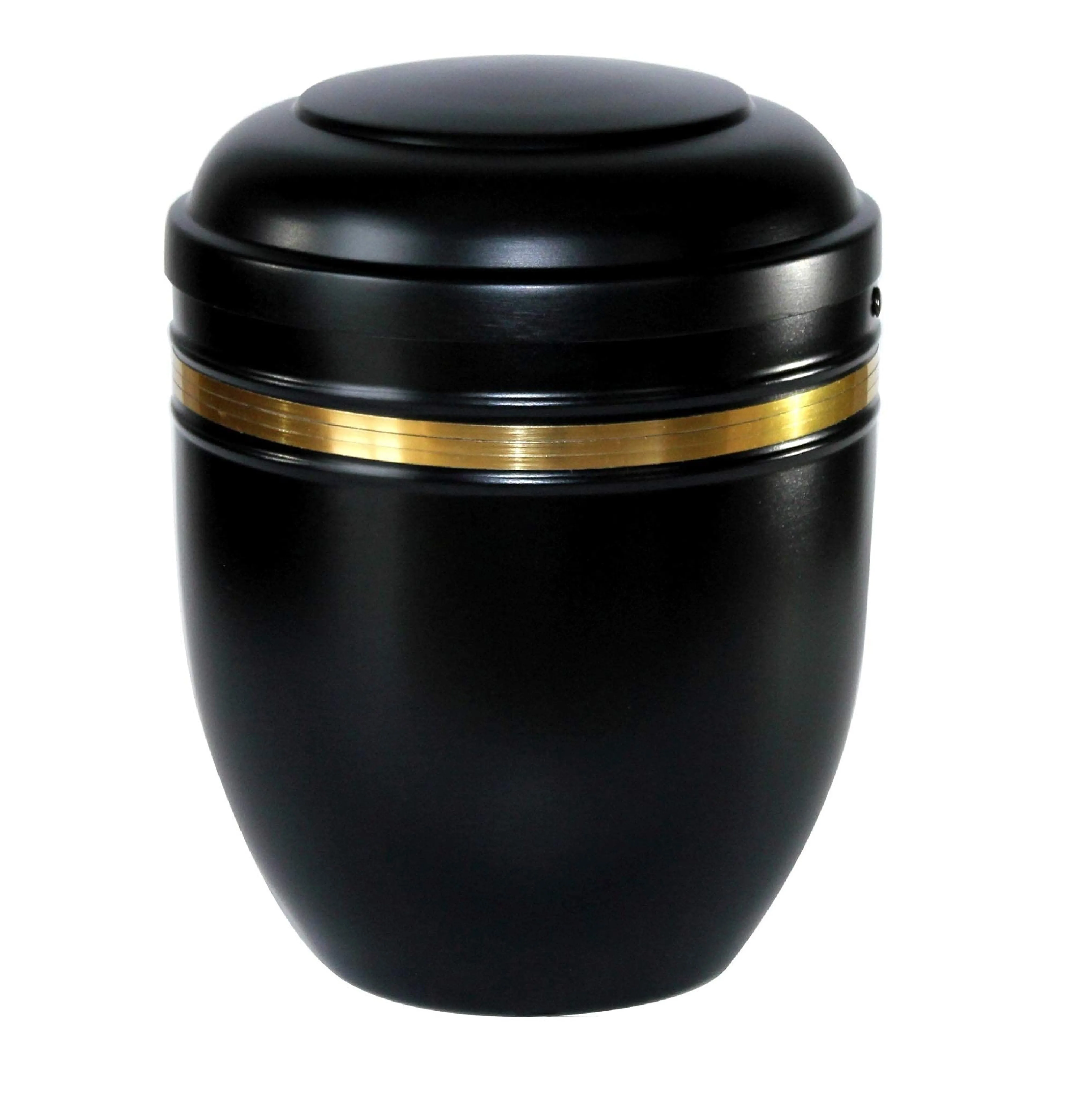 Black Stone Galvanized Cremation Urns High Quality Iron Funeral Urns