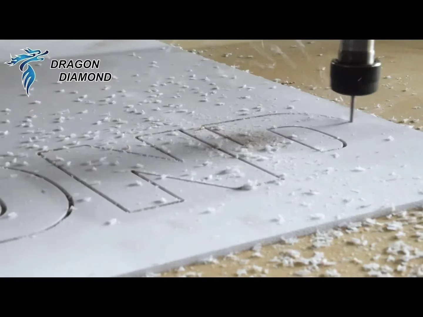 PVC lettering precision routing