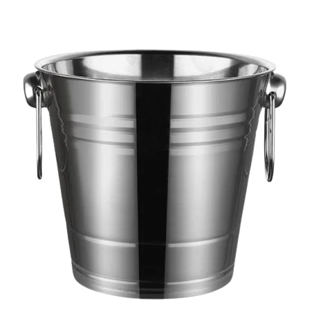 Hammered Design Beverage Ice Bucket With Side Handle Restaurants ...