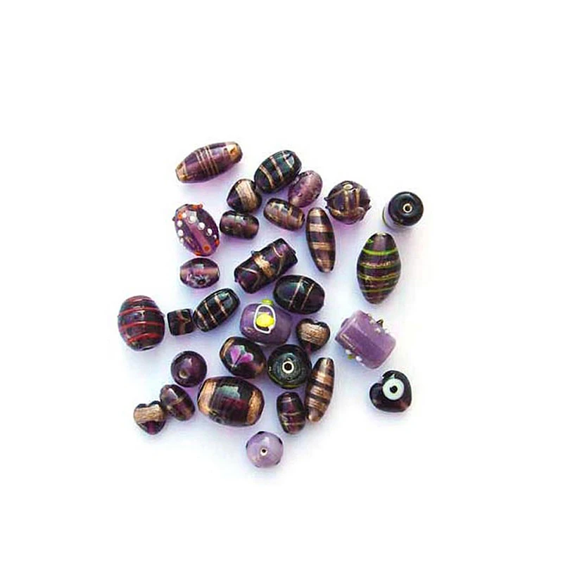 Premium Quality Fancy Glass Beads In White Colour Diy Loose Glass Beads