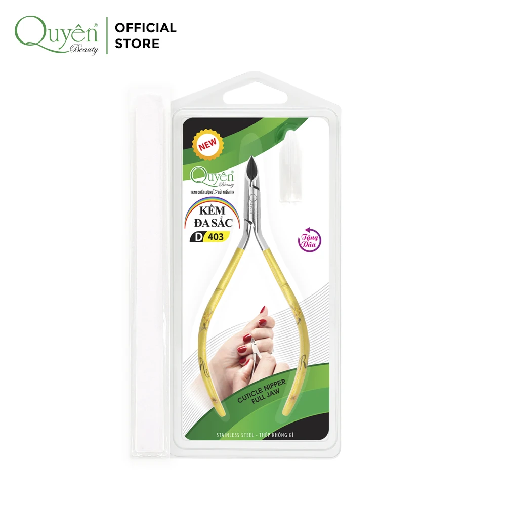 Cuticle Nail Nipper D403 High Quality Quyen Beauty Vietnam Stainless Steel Tool Best Price