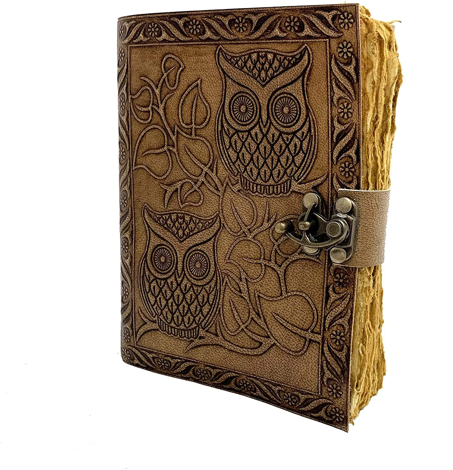 Owl Journal,Genuine Leather Owl Emboss Journal Leather Journal With ...