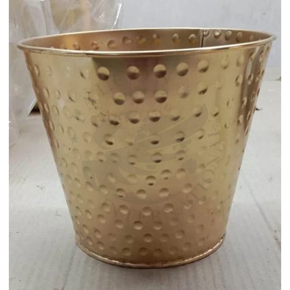Customized Aluminum Ice Bucket Latest Handle Design Antique Aluminum