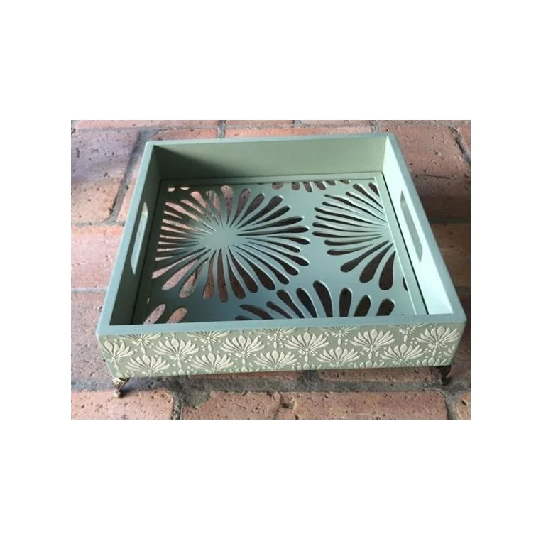 Flawless Exclusive Wooden Serving Tray Customized Hand Carved Serving ...