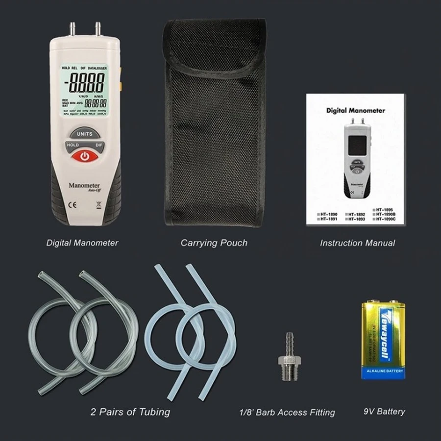 hti ht-1890 handheld digital differential pressure