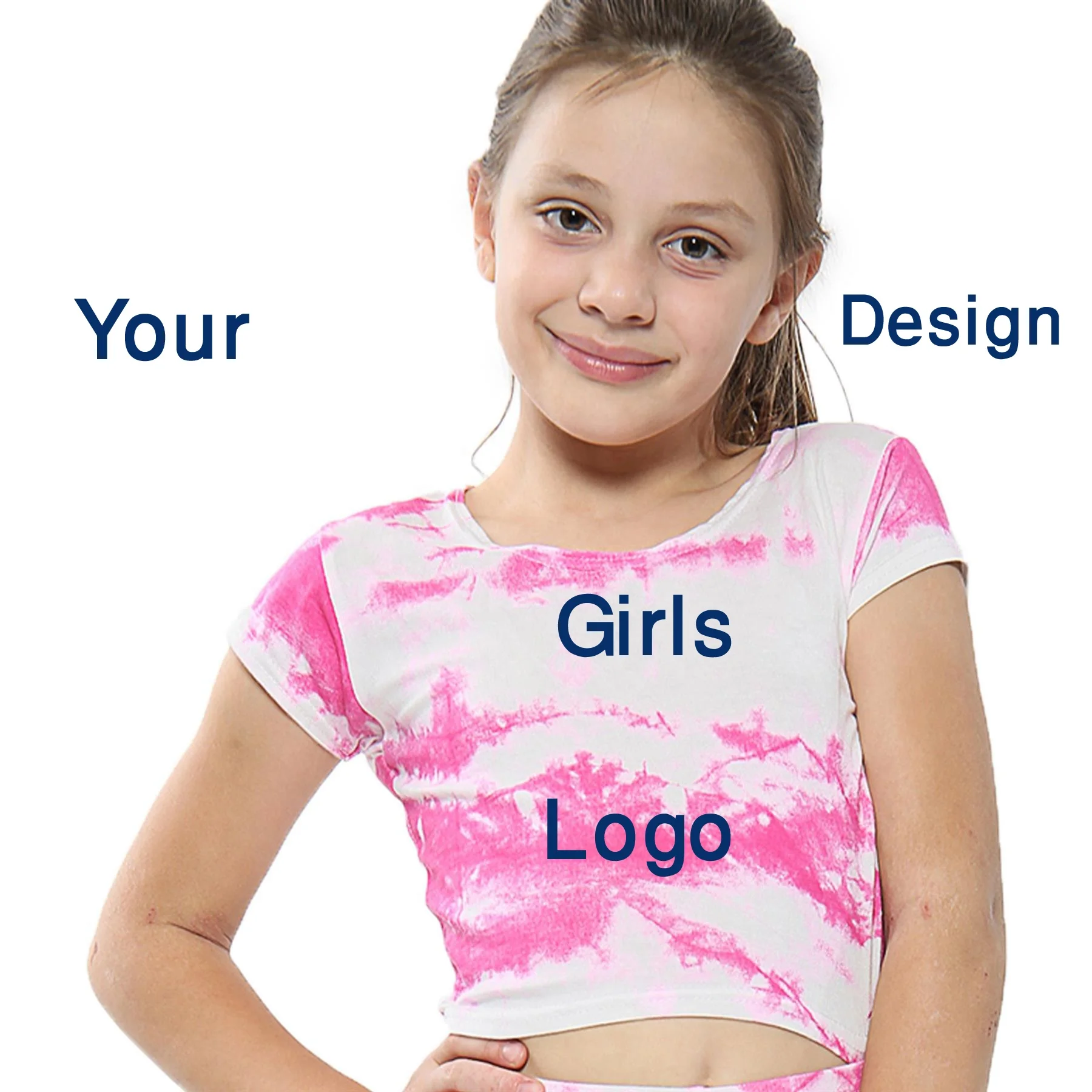 Kids Plain Tshirt Tops For Child Girls Baby 100 Solid Color Cotton