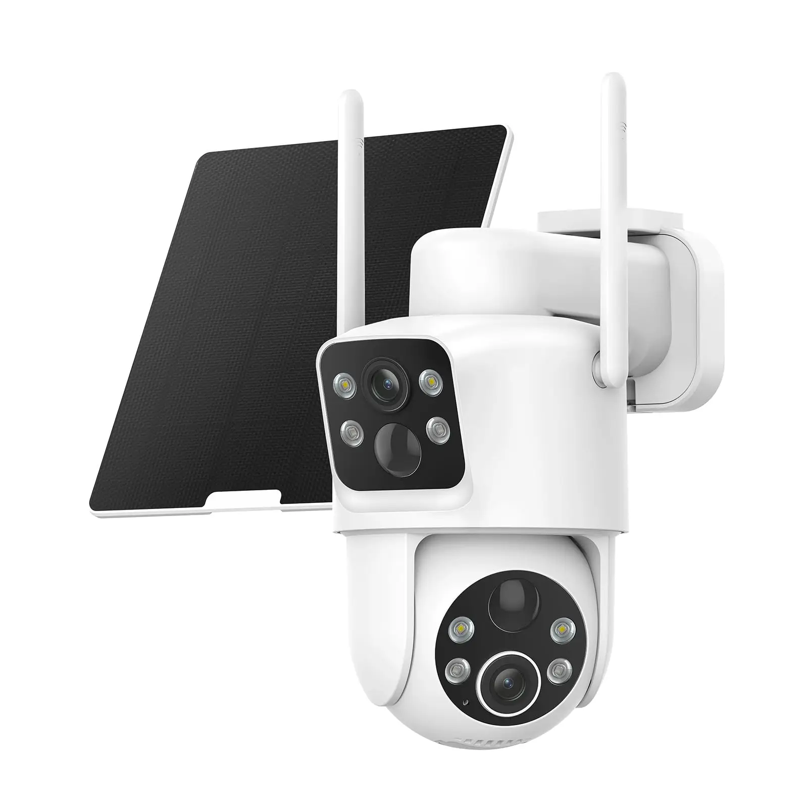 TKENPRO Dual Lens Solar Security Camera