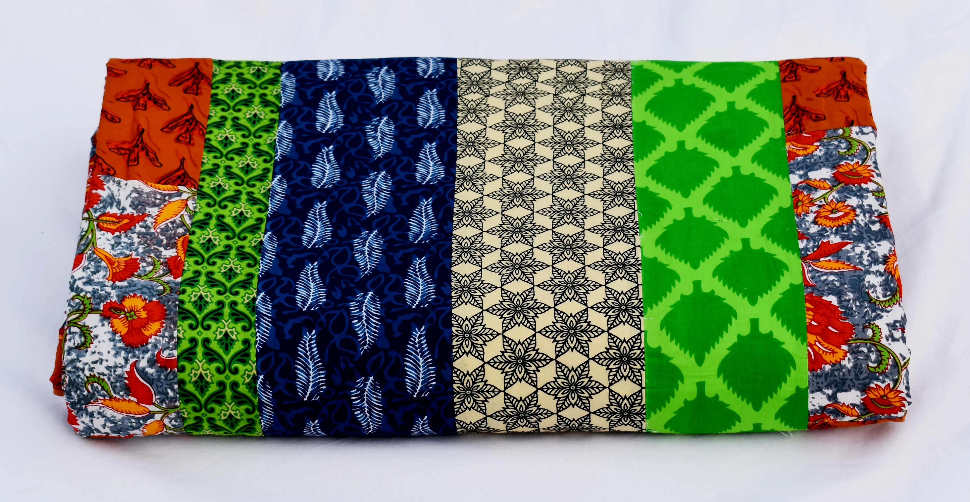 Natural Color Indian Printed Comforter Quilts Bedroom Decor Comforters