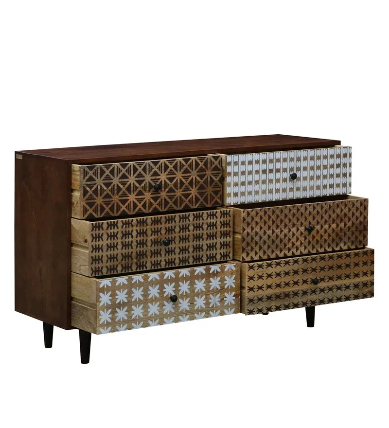 Hand Carved Wood Industrial Furniture Antique Solid Wood