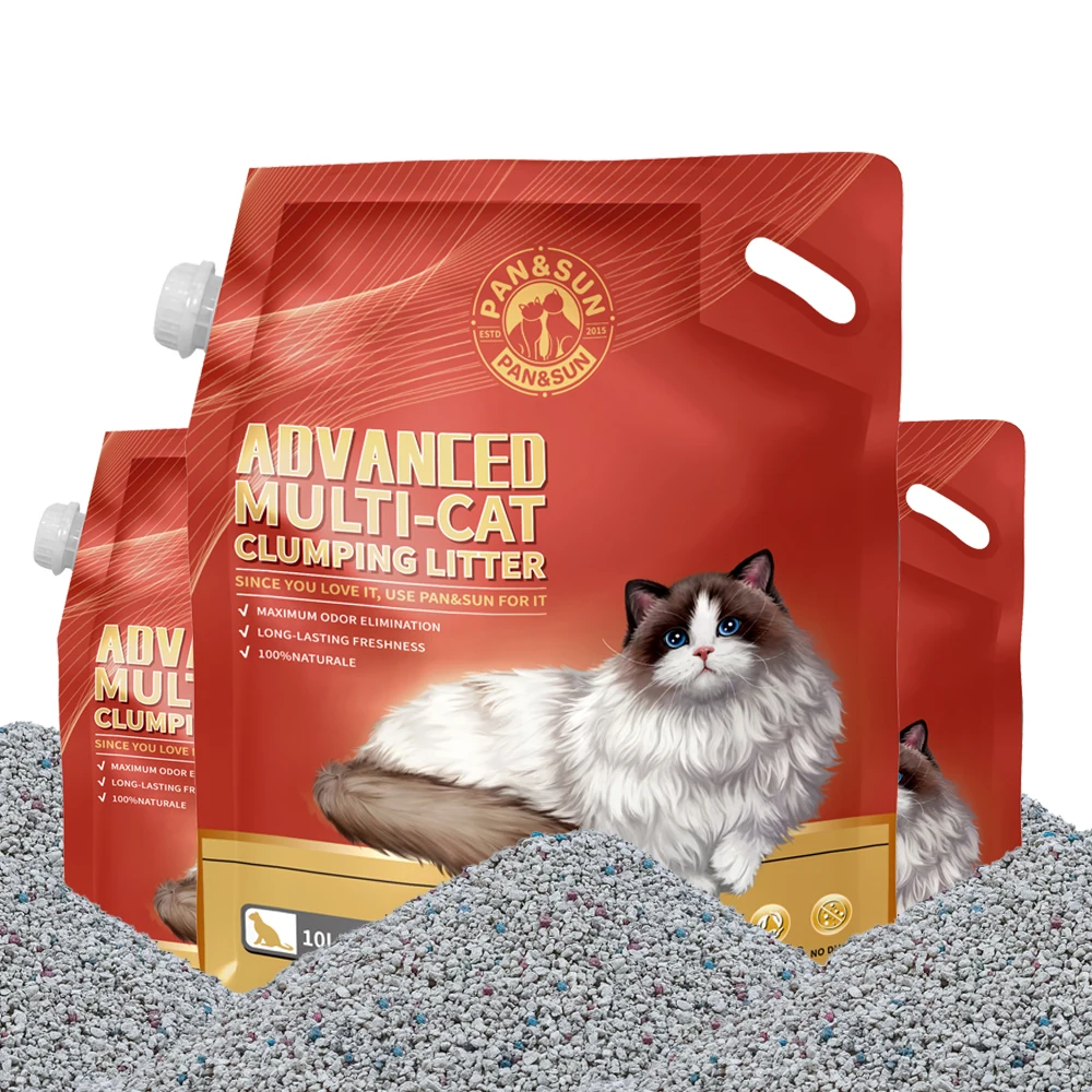 Dust Free Natural Bentonite Cat Litter Strong Clumping Easy Clean Cat ...