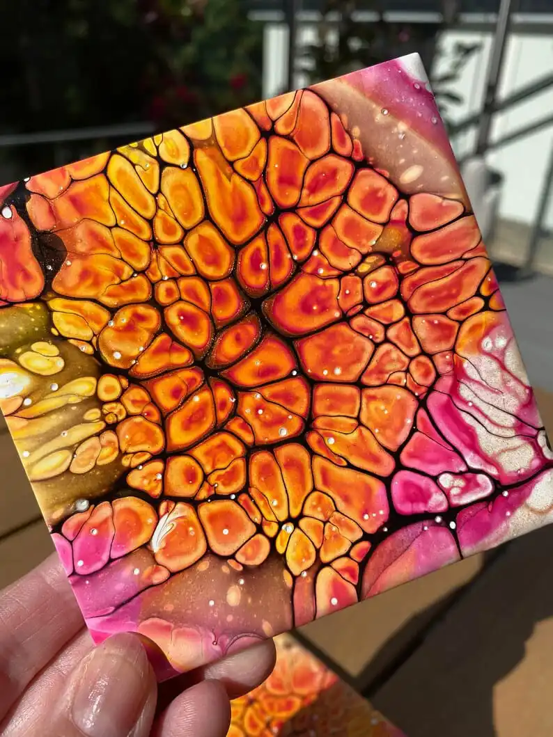 High Quality Resin Marble Stone Coasters Wholesale Epoxy Resin Cup