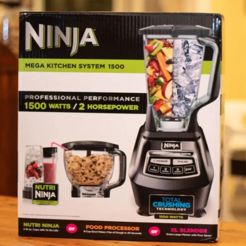 W Ninjas Bl Blender Mega Kitchen System For Smoothies Food Processing Dough Drinks More