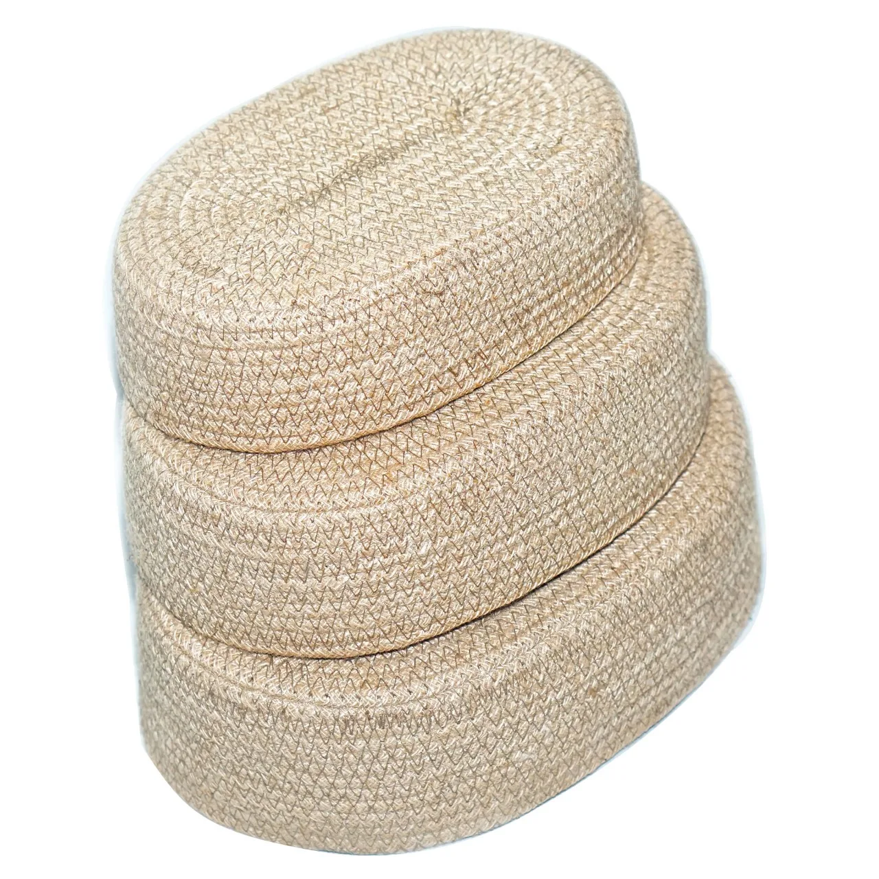 Bangladesh Supplier Different Design Large Small Round Jute Basket Ecofriendly Storage Jute