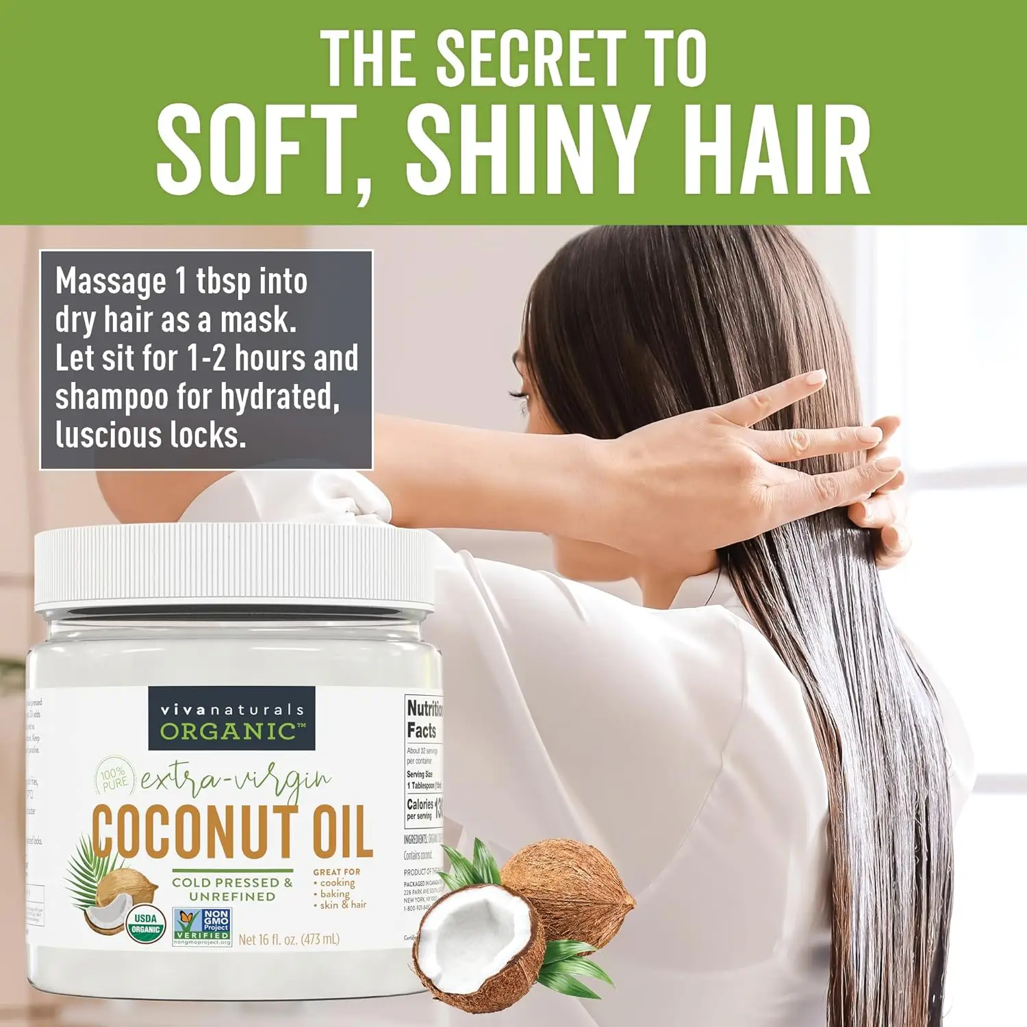 Quality Viva Naturals Organic Coconut Oil,Natural Hair /skin Oil And
