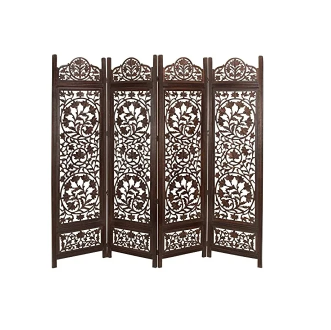 Screen Folding Movable Dubai Wood Room Divider Folding Privacy Screen