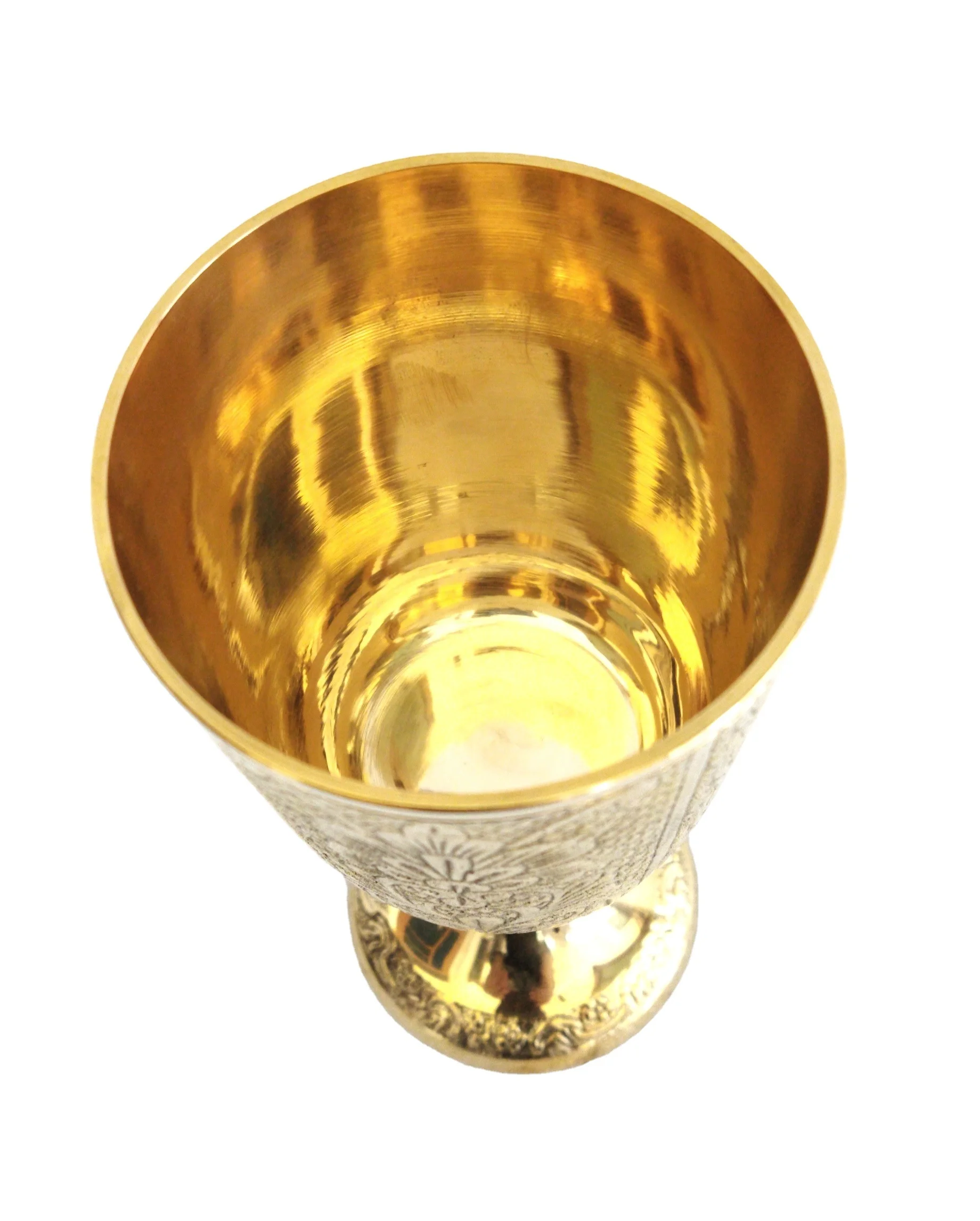 High Quality Brass Engraved Chalice For Holy Communion Wine Cups ...