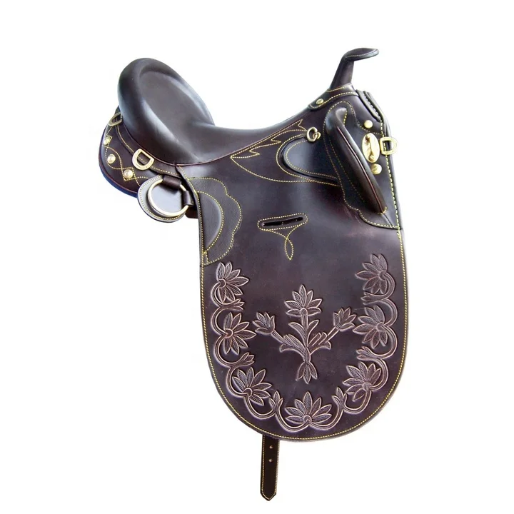 Tasmiya Enterprises Australian Stock Saddle 100 Genuine Leather Horse