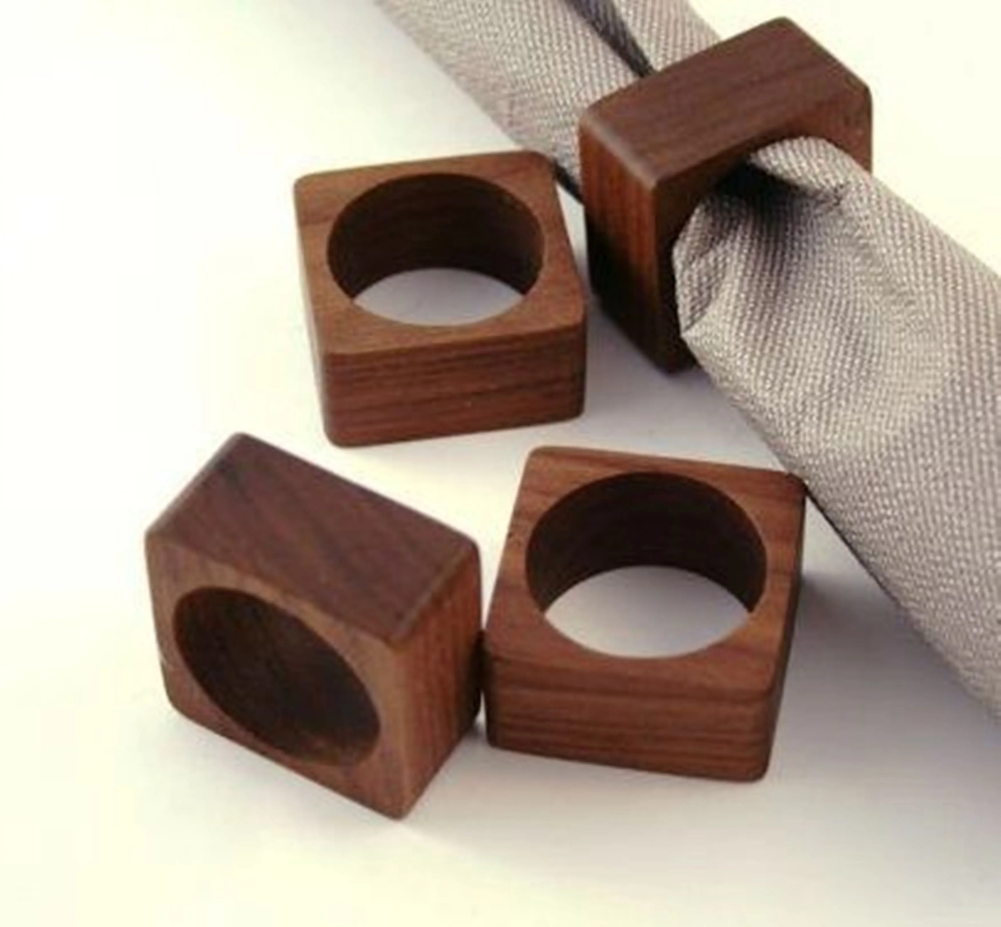 Acacia Mango Wooden Napkin Rings Customized Wooden Napkin Ring Tableware Antique Product For