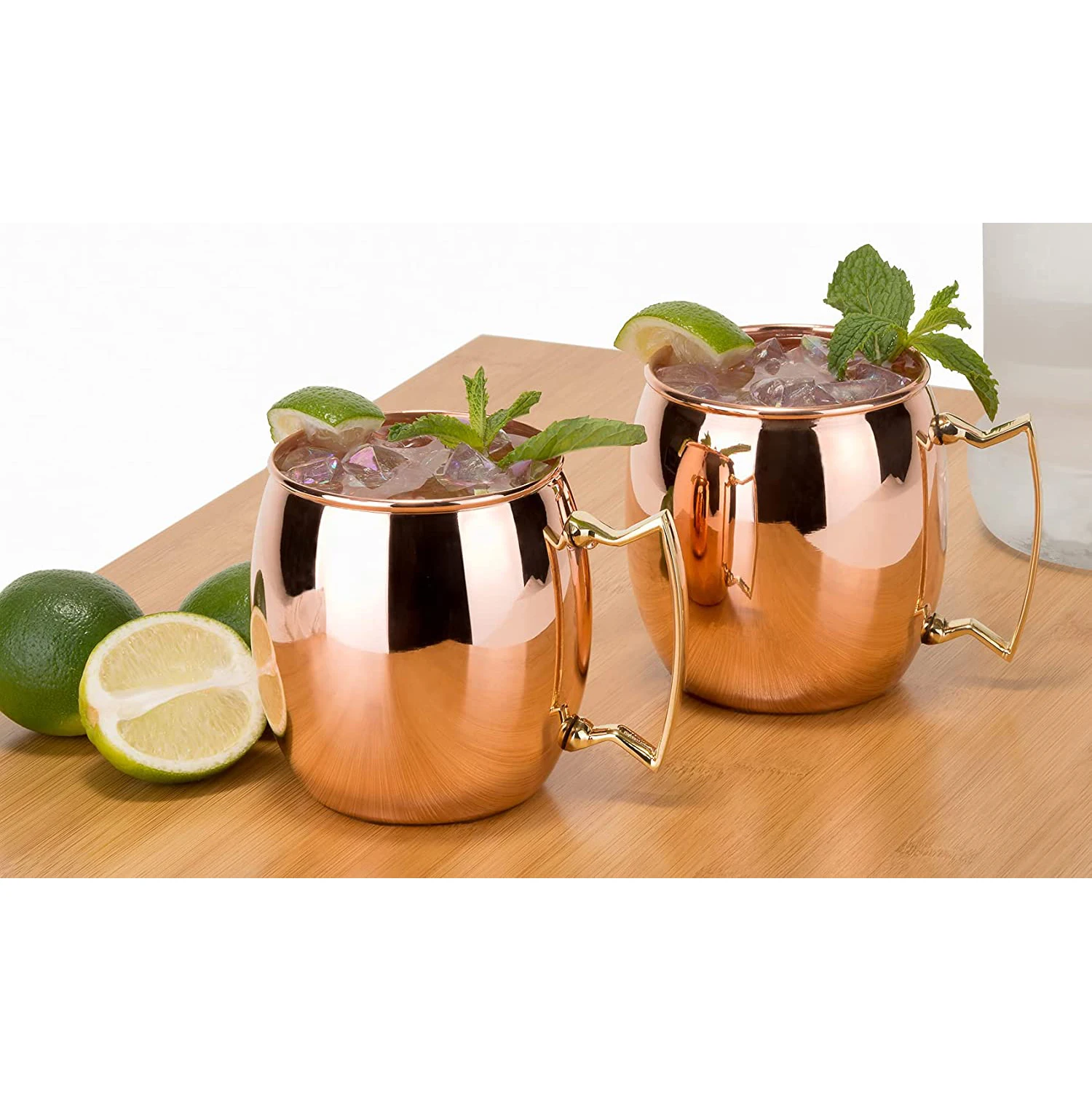 Factory Direct Moscow Mule Copper Mugs Beer Cup Box Gift Set New ...