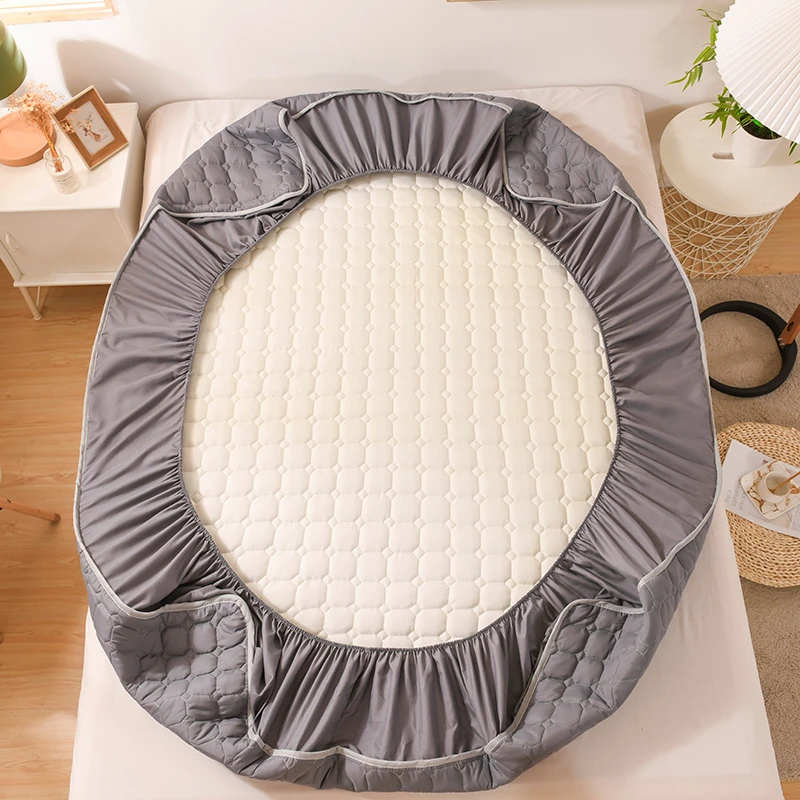 1pc 100polyester Solid Egyption Quality Bedding Fitted Sheet Only(no